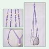 Macrame Plant Hanger Boho Hanging Planter Holder Cotton Rope Flower Pot Hanger for Home Patio Garden Decor