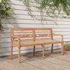 VidaXL Batavia Bench 150 Cm Solid Teak Wood 319147