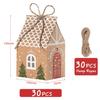 2025 Christmas gift 30PCS Large Christmas Party Gift Boxes, Christmas Favour Boxes Table Gifts Boxes, Festive Gift Wrapping Boxes for Christ