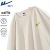 Warrior Unisex American Retro Waffle Knit Long Sleeve T-Shirt