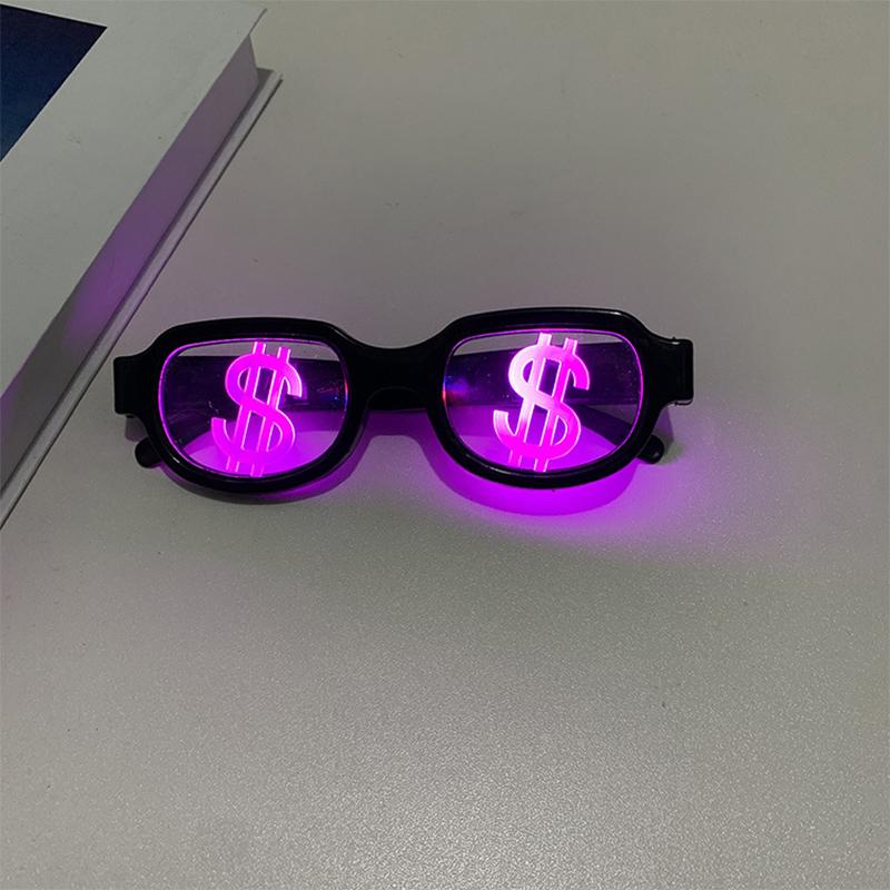Смешные светящиеся светодиодные очки, светящиеся очки со спецэффектами, крутые аниме очки-вспышки, очки с ощущением технологии для вечеринки
