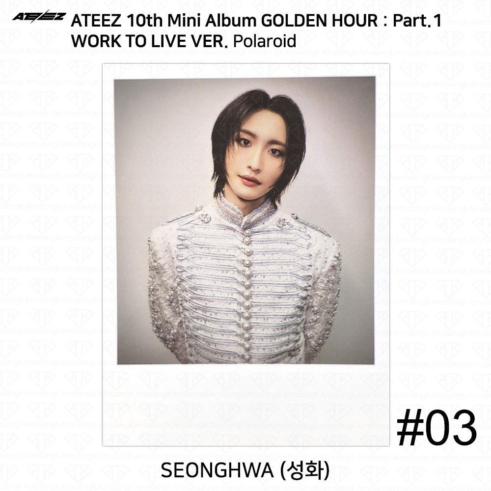 ATEEZ Golden Hour Part.1 Work To Live Ver Photocard Polaroid Disc KPOP K-POP