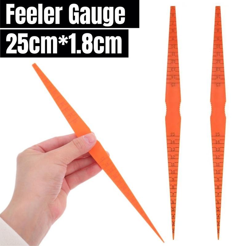 Orange Car Body Panel Gap Measurment Tool Ruler Feeler Gauge Car Taper Gap Inspection Tools Inch Car Alignment Door Rangefinder