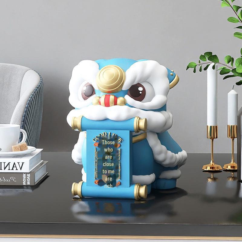 Festive Lion Wine Cabinet Decoration – Perfect for Living Room, Desks, Birthdays, or Housewarming Gifts