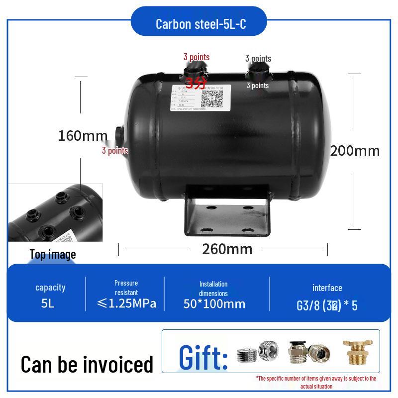 Compact Air Tanks 2L-60L - Ideal for Compressors and Vacuum Systems