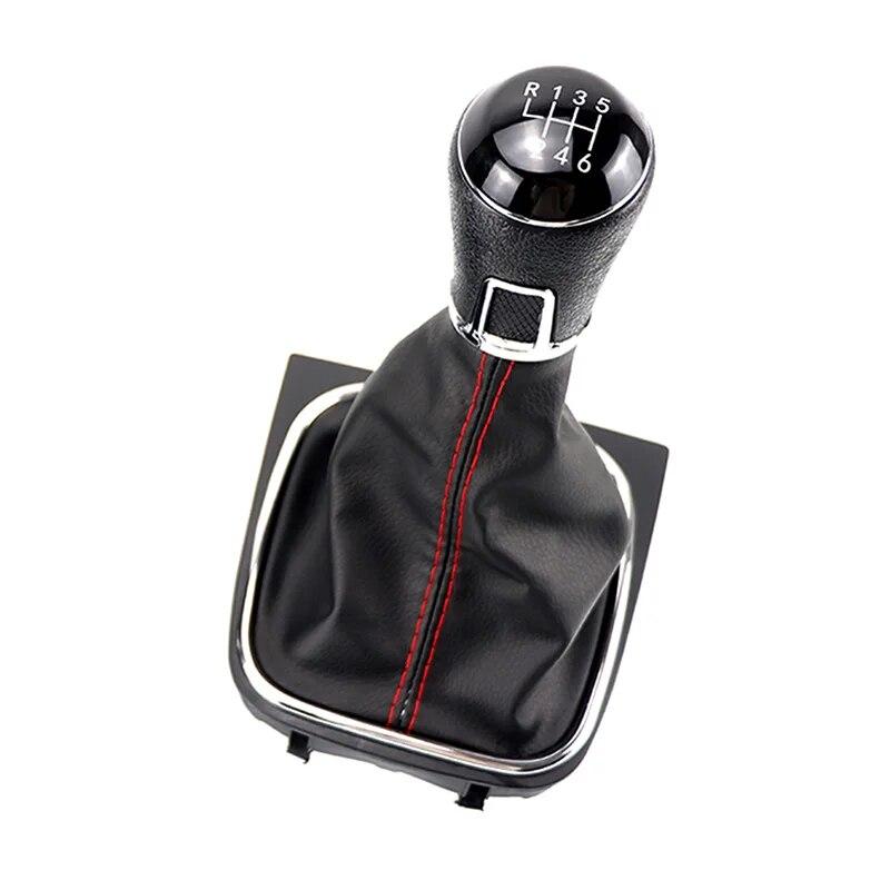 5 6 Speed Car Gear Stick Shift Knob Boot for VW Golf Rabbit Jetta MK5 MK6 2004 2005 2006 2007 2008 2009-2013 2014 Accessories