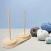 Yarn Ball Holder Wool Reusable Wood Rotatable Crochet Accessory String Dispenser