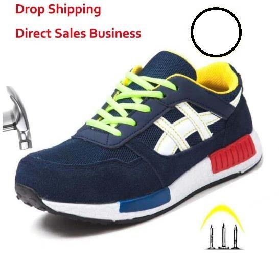 Men Women Safety Shoes Steel Toe Work Shoes Flats Casual Protective Footwear Sneaker Protect Construction Safety Mens Work Boots