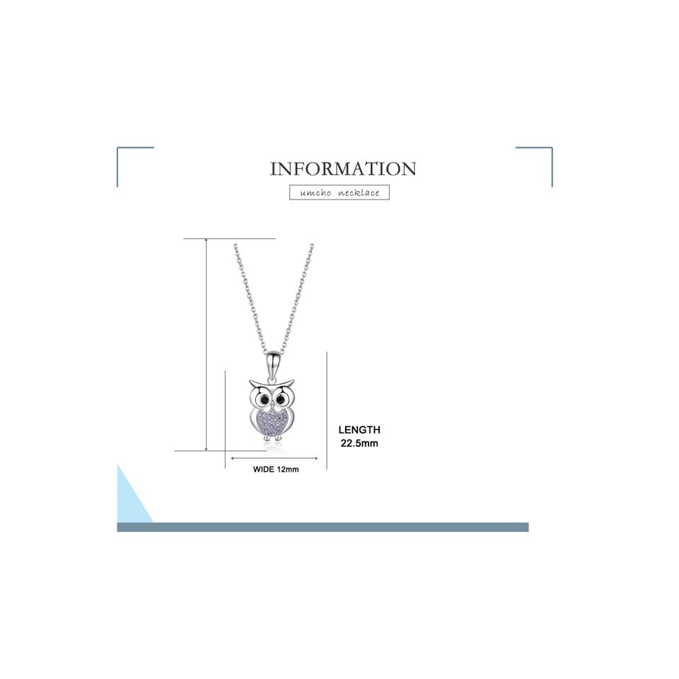 Umcho Модное блестящее ожерелье с совой для девочек, подвески для женщин и девочек, подарок на день рождения Nighthawk, ювелирные украшения