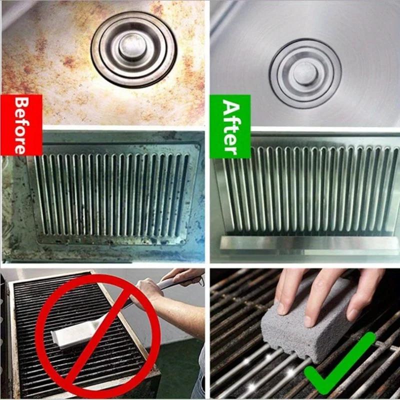 1-Pack Multi-Functional Grill Cleaning Brick - Outdoor Camping and Picnic BBQ Scrubber - Easy Cleaning
