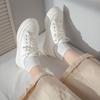 Thick-soled Canvas Shoes Women's Cute Japanese Style Big-toe Shoes for Autumn New Versatile Student Low-top White Shoes