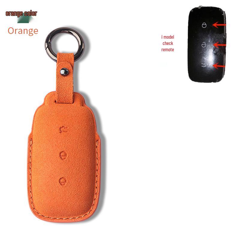 Премиальный замшевый и кожаный чехол для ключей Geely Galaxy L7 с пряжкой для мужчин и женщин