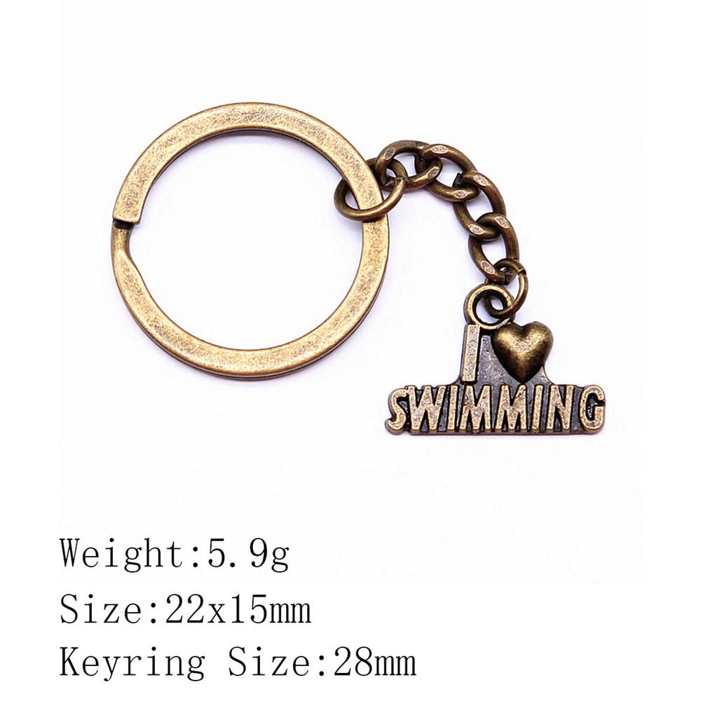 Подарки на день рождения Автомобильный брелок I Love Tags Брелок для ключей Аудитория Брелок Аксессуары