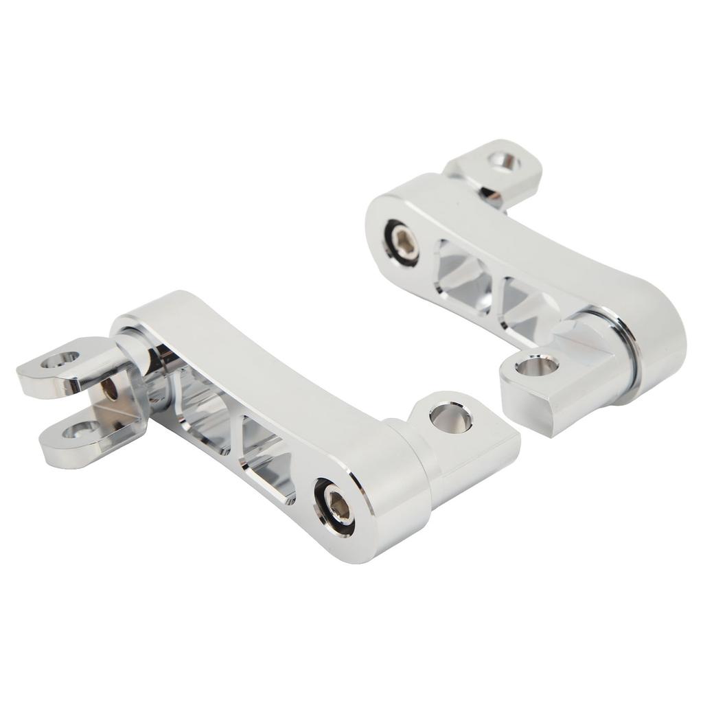 Motorcycle Foot Peg Highway Bracket 360 Degrees  Adjustable Rugged Foot Peg Extension Bracket for Touring Electroplated
