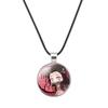 Charming Demon Slayer Time Gem Pendant Necklace With Durable Alloy And Soft Rope