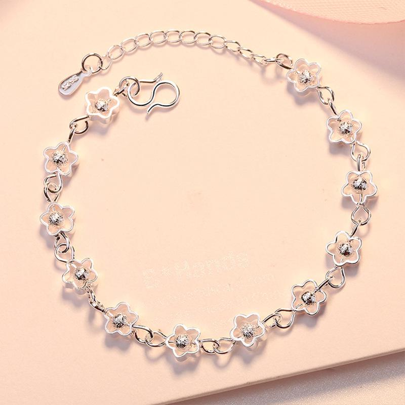 Корейский посеребренный браслет 2024: Высококлассные осенние женские украшения