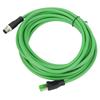 M12 To RJ45 Industrial Ethernet Cable IP67 Waterproof Connecting Line Wire 5m 16.4ft Length