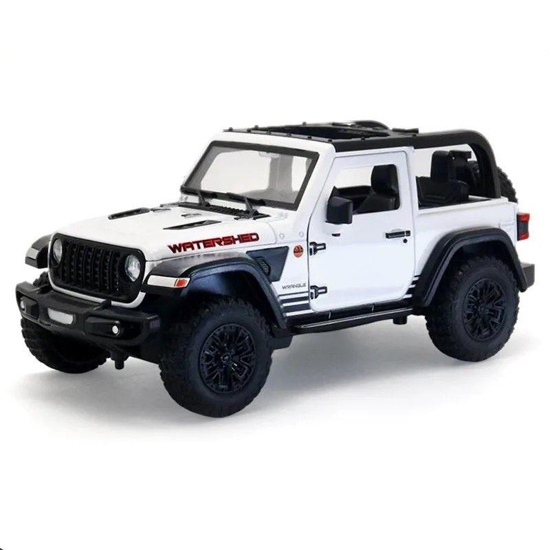 1:24 Джипа Wrangler Rubicon Внедорожник Сплав Модель Автомобиля Литье под Давлением Металл Внедорожные Машины Модель Автомобиля Симуляция Звук Свет Детские Игрушки Подарок