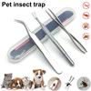 1 Set Flea Clip Ergonomics Handle Solid Convenient Safe Simple Operation Removing Ticks