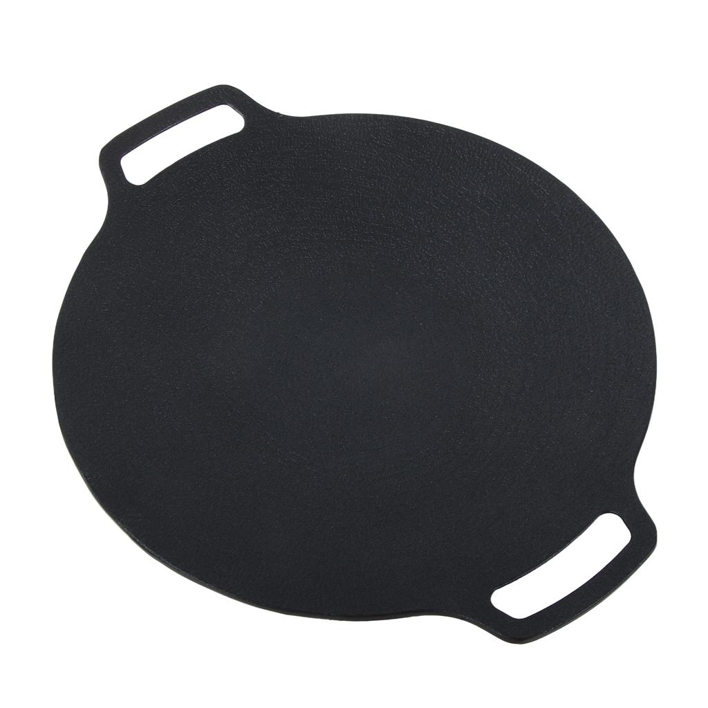 30cm Korean Grill Pan Non Stick Round Medical Stone Outdoor Griddle Pan for Portable Gas Stove