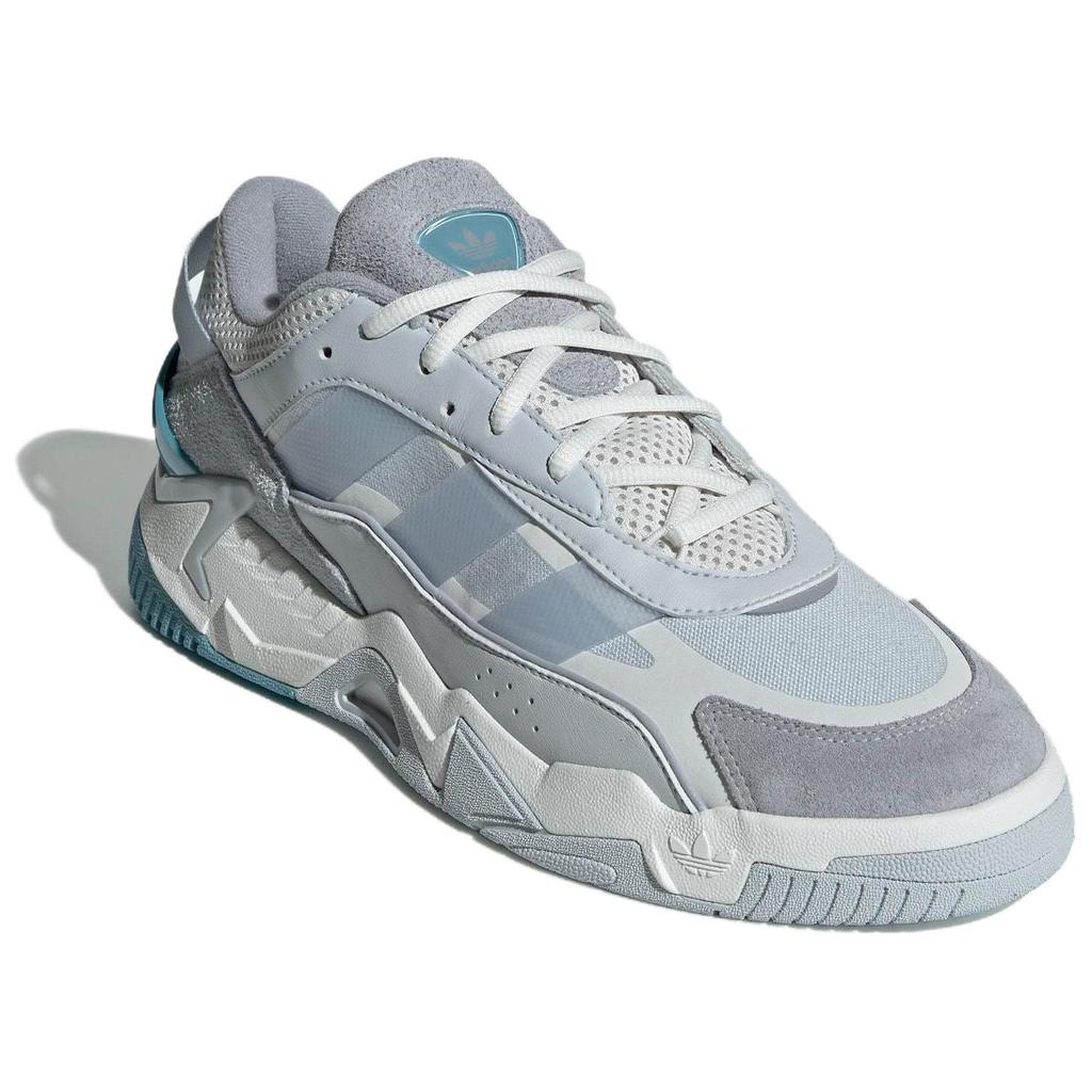 Adidas Originals Niteball 2.0 Сетчатая ткань Кожа Замша ТПУ Верхний слой Воловья кожа Унисекс Кроссовки Белый Синий JI2545