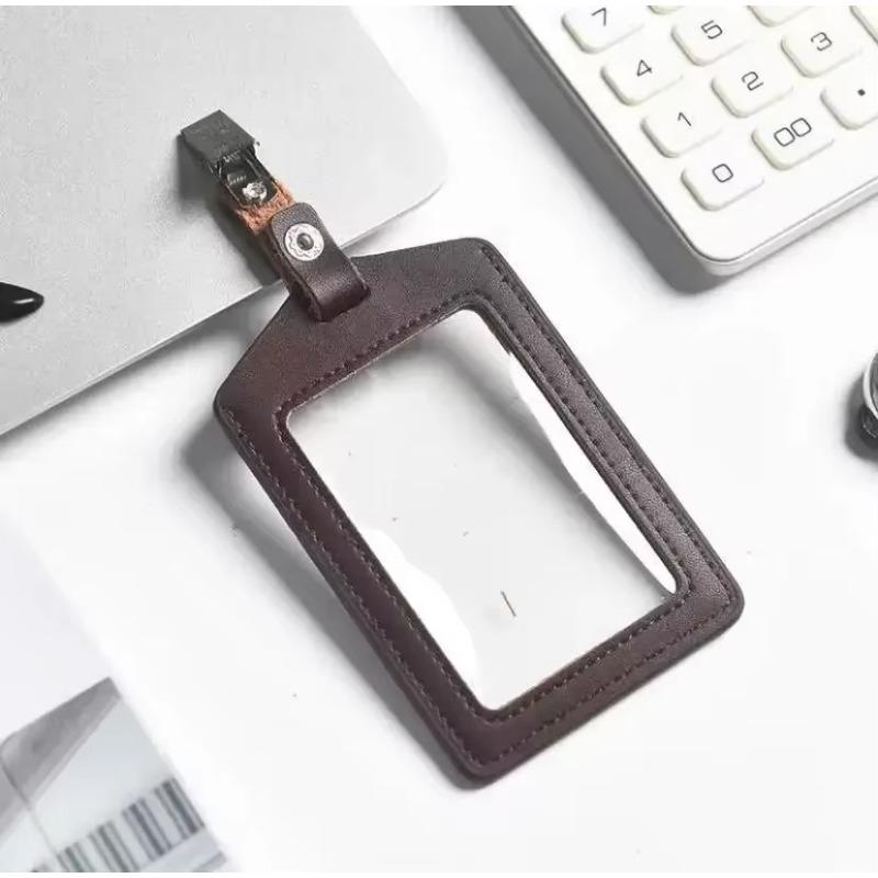 Горизонтальный вертикальный чехол для удостоверения личности из натуральной кожи для удостоверения личности медсестры, держатель для кредитной карты, держатель для бейджа, чехол для карты