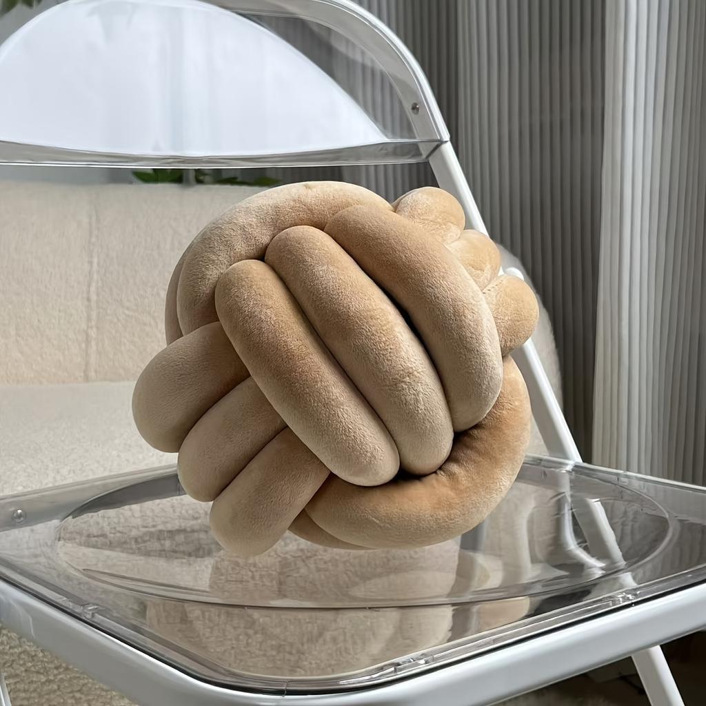 1 шт. 22 см/8,66 дюйма Подушка-узел в форме шара Декоративная подушка для гостиной Кровать Диван Подушка ручной работы