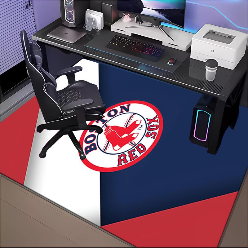 Boston Sox hockey Floor Mat for Living Room, Game Rooms, Office, Bedroom, Office Floor Mat Playful Design, Christmas fan gifts