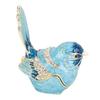 Bird Shaped Jewelry Box Zinc Alloy Enamel Trinket Box Multifunctional Necklace Ring Earrings Storage Box Home Decoration