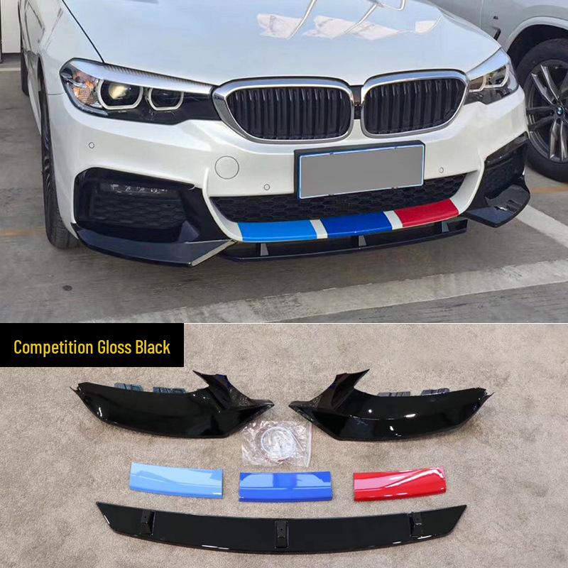Совместимый комплект переднего и заднего спойлеров для нового BMW 5 серии (525/530Li) - Модификационный комплект Черного Воина MP.
