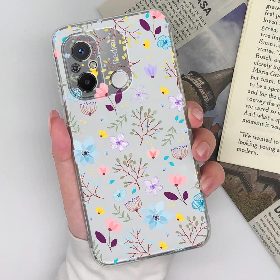 Прозрачный чехол для Xiaomi Redmi Note 8 9 10 11 12 Pro Plus Redmi 10C 12C 11 Prime 9A 9C, задняя крышка телефона, силиконовый мягкий ТПУ, модные бамперы для телефона Redmi