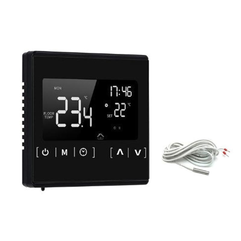 Intelligent WiFi Thermostat Programmable Room Controller for Underfloor Heating and Gas Boiler with Touch Display Screen