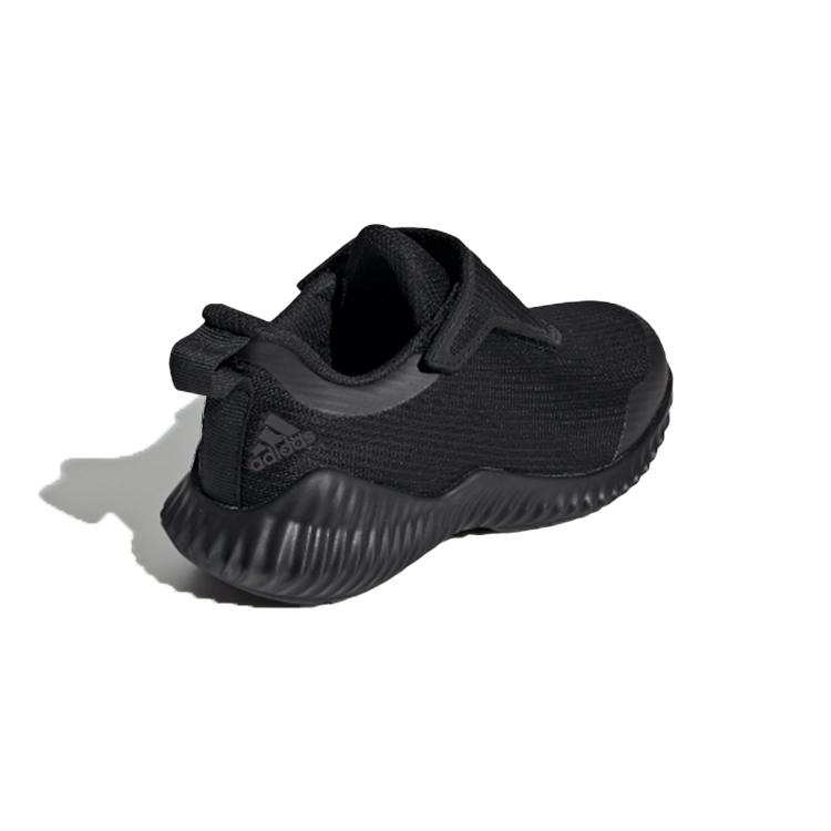 adidas Fortarun Повседневные износостойкие дышащие низкие беговые кроссовки Черные Детские EF0145