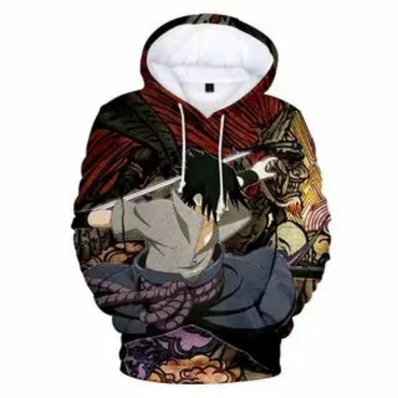 2024 новейшая толстовка с капюшоном Blackened Whirlpool Naruto Character 3D Printed Sweatshirt Boys and Girls Favorite Adult Universal Hoodie