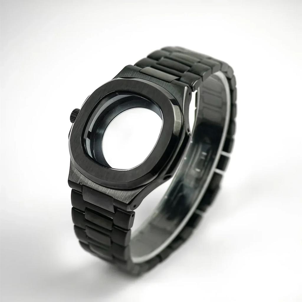 Корпус часов 40 мм из нержавеющей стали 316, модифицированный Nautilus для механизма Seiko Nh34 Nh35 Nh36 Nh38, заменяемые аксессуары