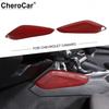 Декоративная накладка на боковую панель рычага переключения передач из красного углеродного волокна для Chevrolet Camaro 2016-