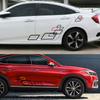 2 шт. Автомобильная наклейка с обеих сторон кузова, автовиниловая пленка, стильные персонализированные наклейки для автомобиля, сделай сам, спортивный стиль, наклейка, тюнинг, автомобильные аксессуары