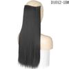 XINRAN 60cm Long Straight Clip In Hair Extensions Synthetic Fiber Hair Piece for Women