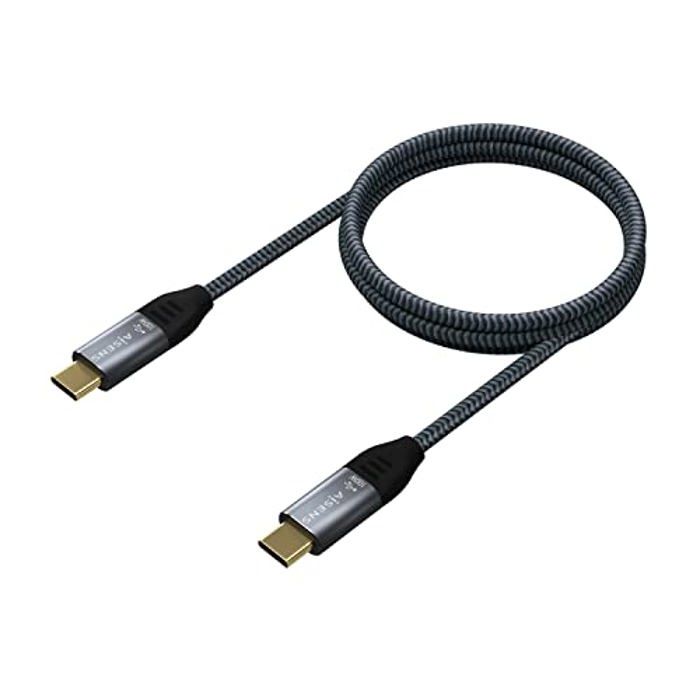 Câble USB C - Aisens - A107-0628 - Compatibilité USB-C - Couleur Noir - Type Câble