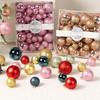 42PCS Plastic Christmas Ball Set 7 Colors Xmas Baubles High-quality Xmas Ornament Ball  Home