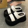 Women Platform Slippers 2025Summer New Wedge Sandals Designer Height Increasing Slippers Outdoor Casual Beach Slippers for Women