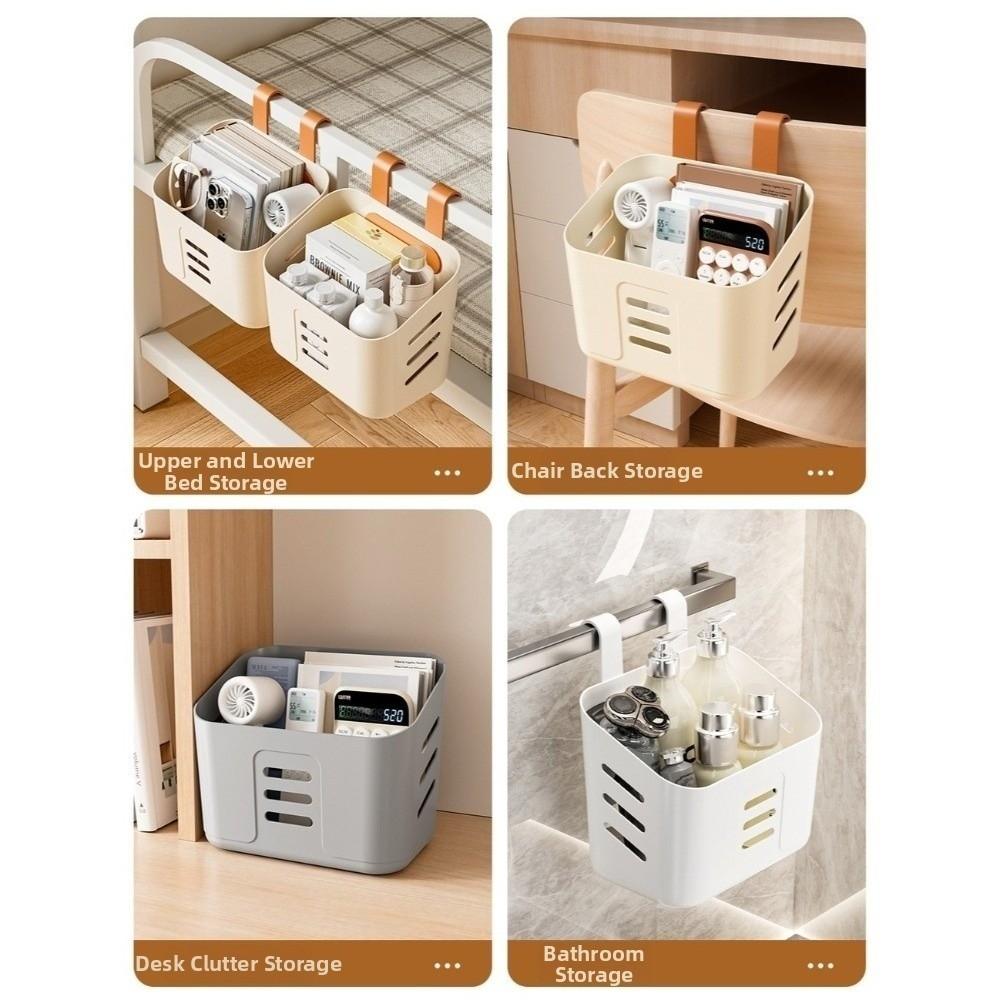 Plastic Hanging Storage Basket Wall Mounted Bedside Organizer New Hanging Basket Bedroom