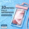 Universal Transparent Waterproof Touchscreen Phone Pouch Outdoor Diving And Swimming Crossbody Phone Case