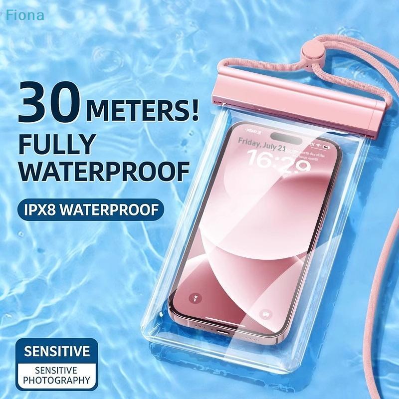 Universal Transparent Waterproof Touchscreen Phone Pouch Outdoor Diving And Swimming Crossbody Phone Case