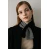 Wool Color Blocked Cross Scarf Cashmere Like Knitted Warm and Versatile Student Scarf