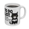 Кружка-список дел кота Керамическая чайная чашка с юмористическим списком