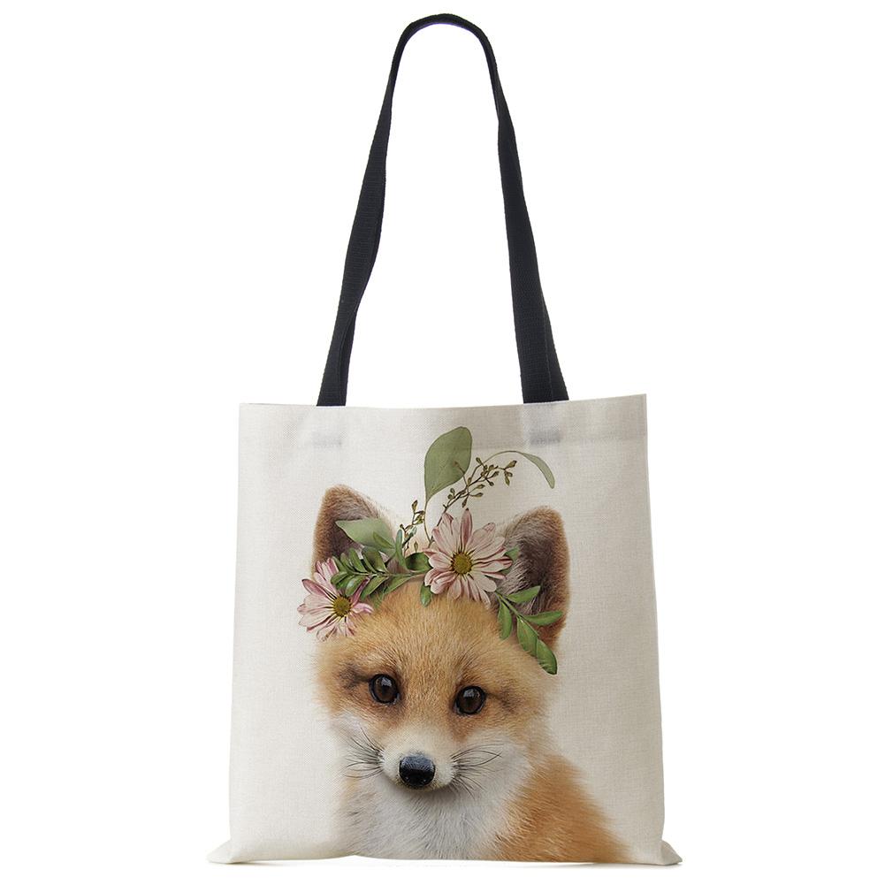 Милая Серия Животных Панда Коала Слон Принт Женская Сумка Повседневная Сумка-Тоут Сумка через Плечо Большая Вместимость KTY