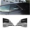 Fits For Dodge Challenger 2008-2022 Distressed American Flag Window Decal Sticker