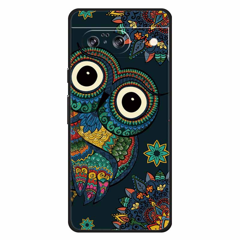 Для Google Pixel 8 / 8pro Чехол Мягкий Силикон Лев Сова Роскошные Задние Крышки Для Google Pixel 8 Pro Чехлы Pixel8 Мультяшные Корпуса
