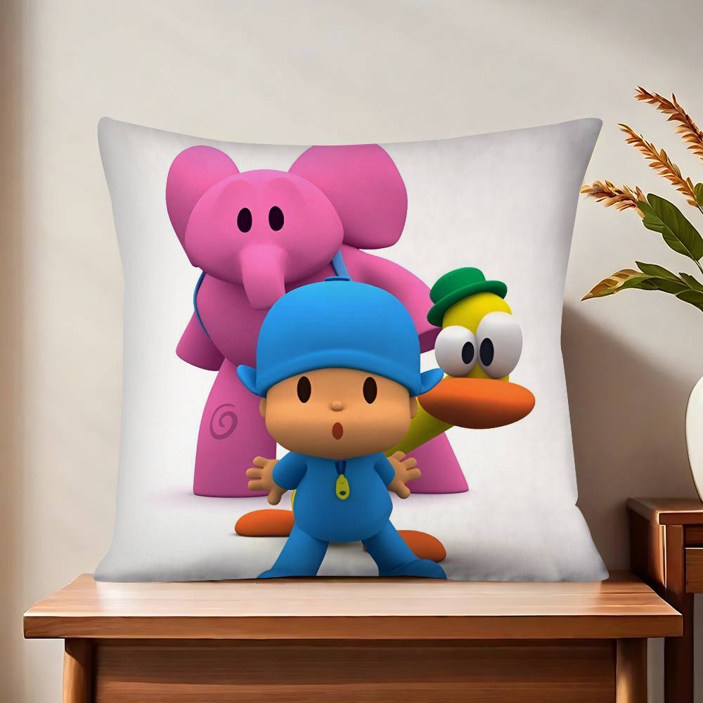 Мультяшный P-Pocoyos Милый Чехол для Подушки Модный Квадратный Наволочка Спальня Диван Комната Инс Декор Повседневная Наволочка